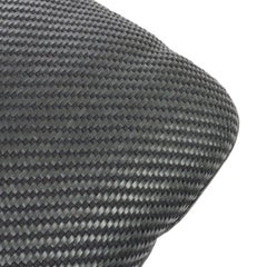 Hermes Black Leather Woven Decorative Home Desk Chair Couch Throw Pillow
