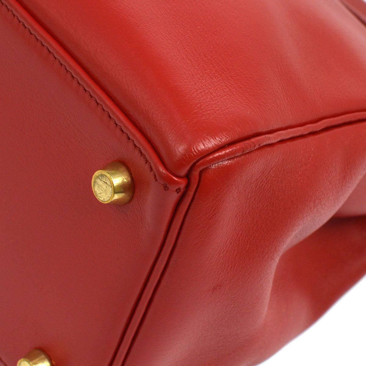 Hermes Kelly 32 Rouge Red Leather Evening Top Handle Satchel Flap Bag in Box 1
