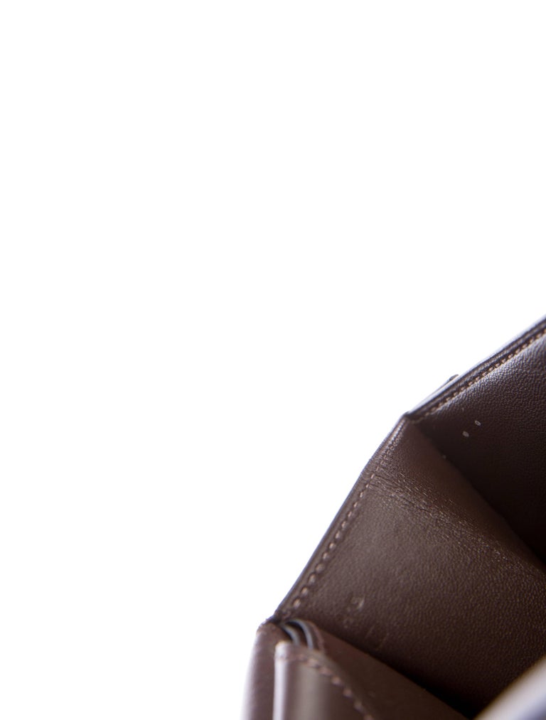 Hermes Brown Leather H Buckles Evening Top Handle Satchel Bag at 1stdibs