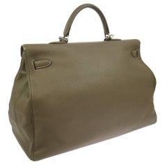 Hermes Kelly 50 Men's Travel Weekender Carryall Top Handle Tote Shoulder Bag