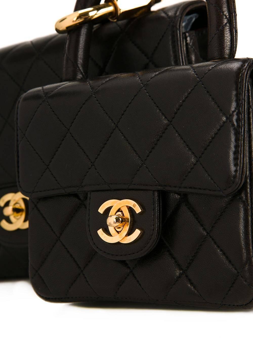 chanel black satchel