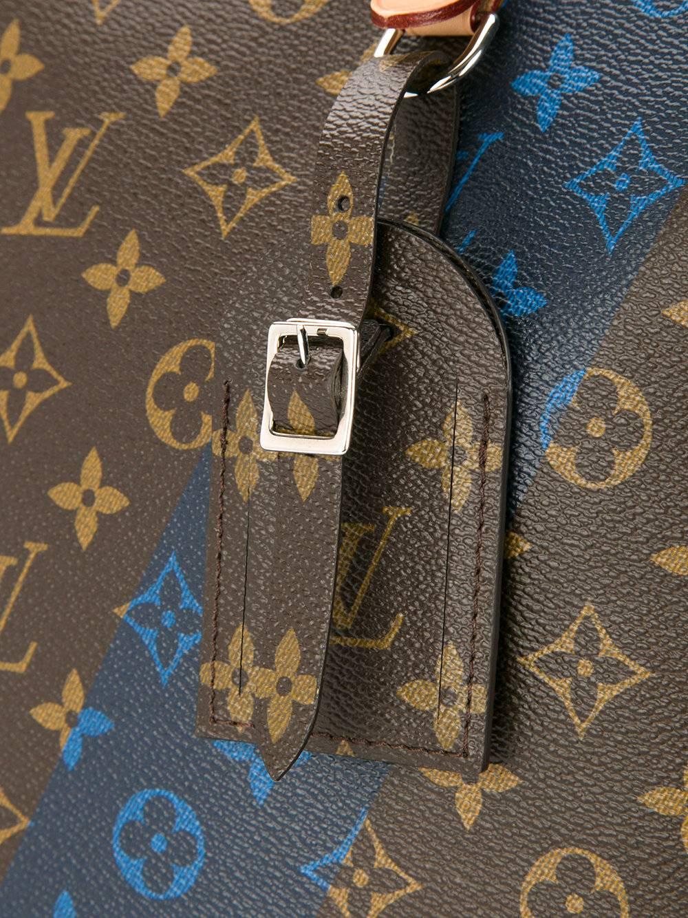 Black Louis Vuitton Monogram Men's Carryall Travel Tote Shoulder Bag