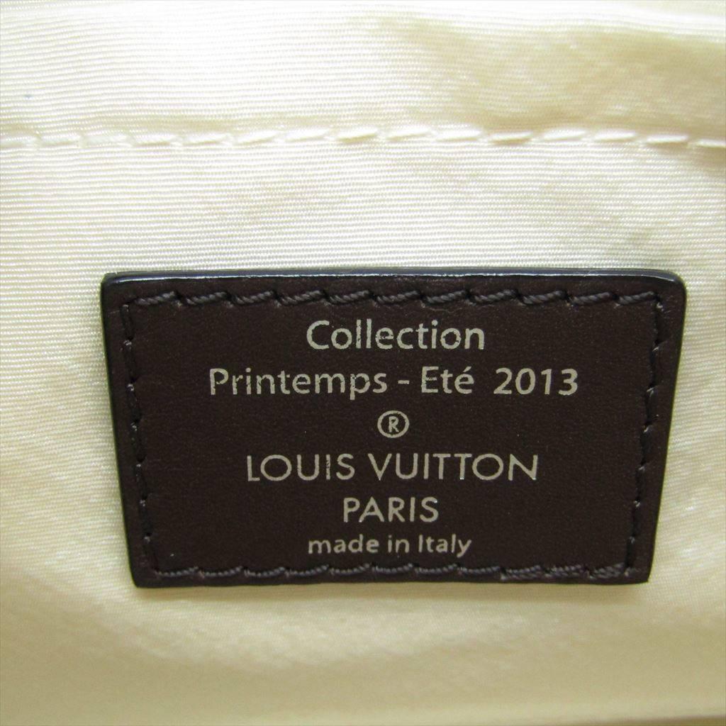 Women's Louis Vuitton New Chocolate Checker Sequin Top Handle Satchel Bag W/Accessories