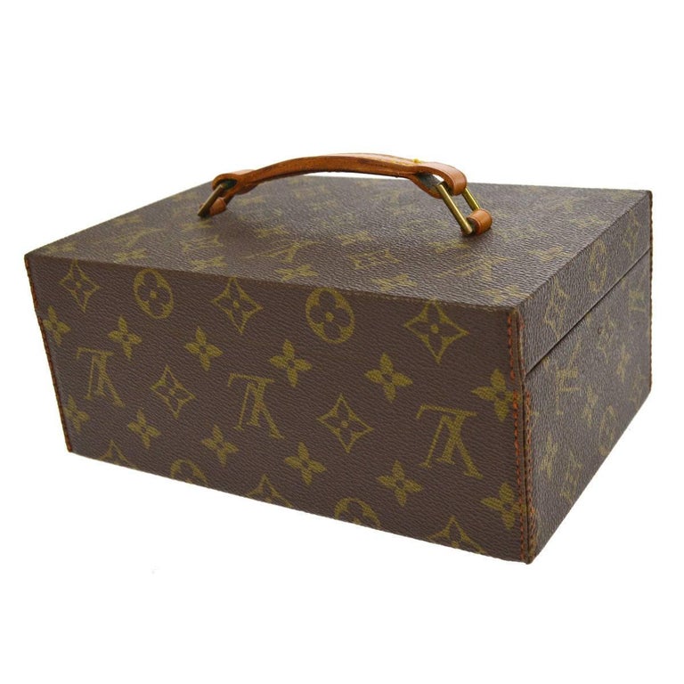 Louis Vuitton Monogram Top Handle Men&#39;s Jewelry Travel Storage Case With Keys at 1stdibs