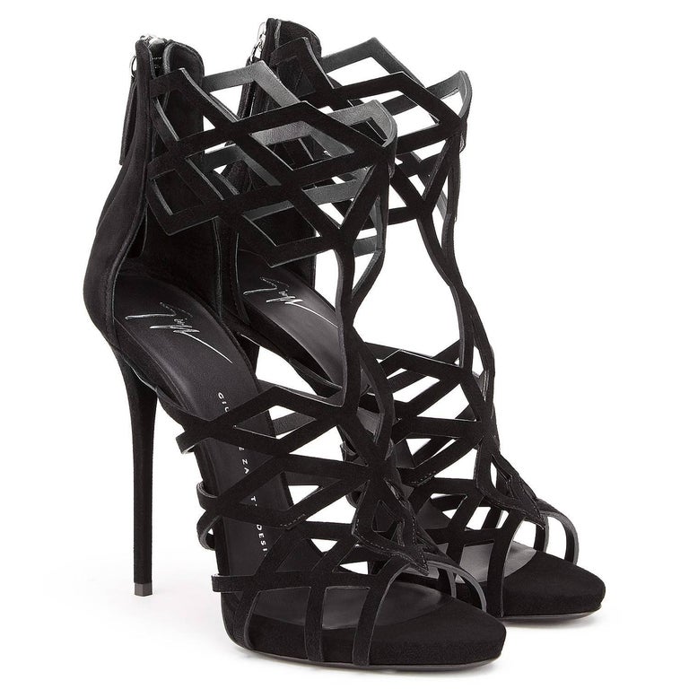 black giuseppe heels