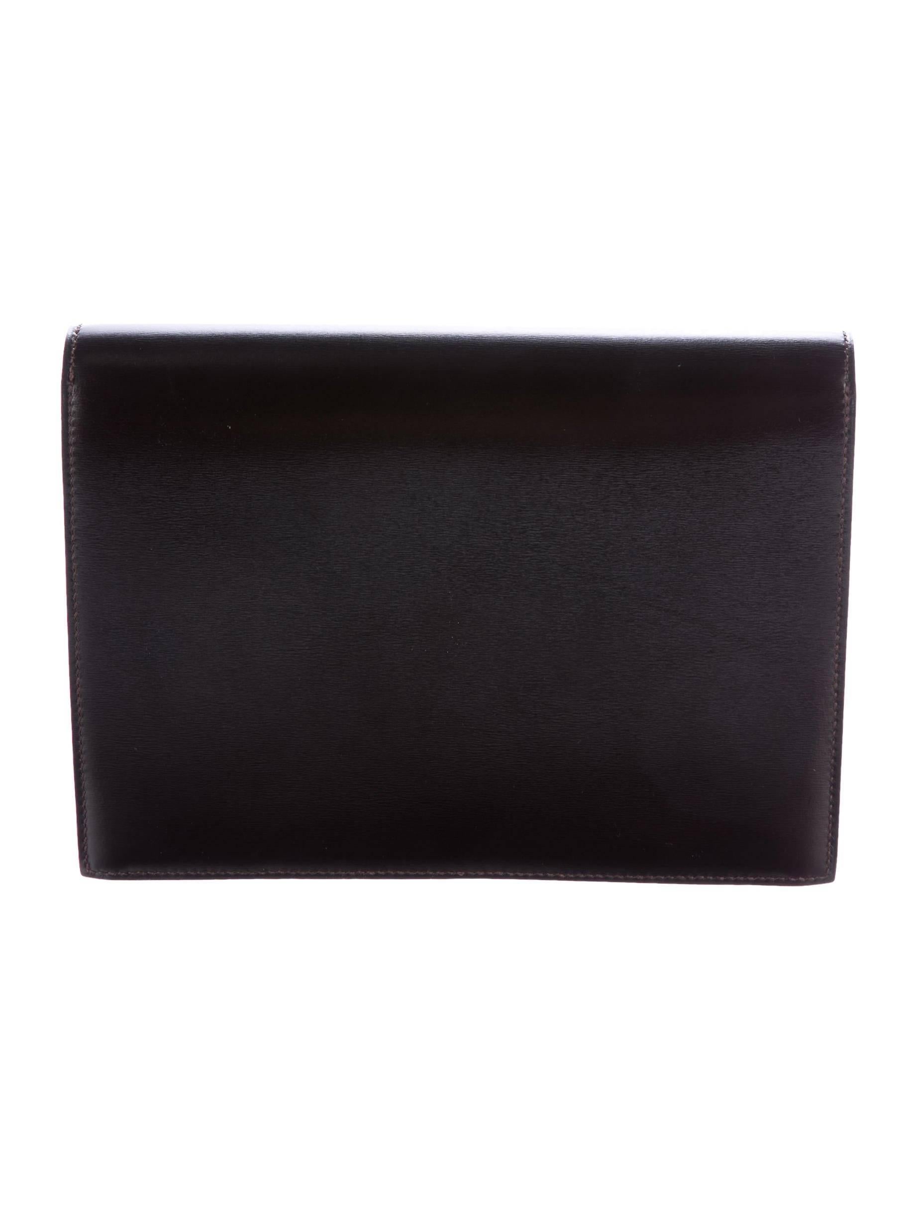 Hermes Leather Small Envelope Evening Clutch Flap Hand Bag at 1stDibs ...