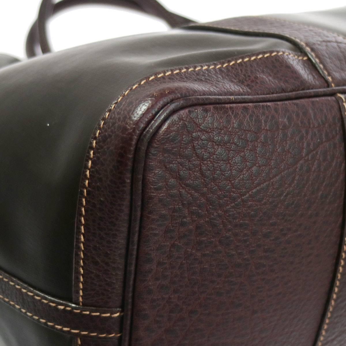 Hermes Brown Top Handle Large Travel Carryall Tote Bag In Excellent Condition In Chicago, IL