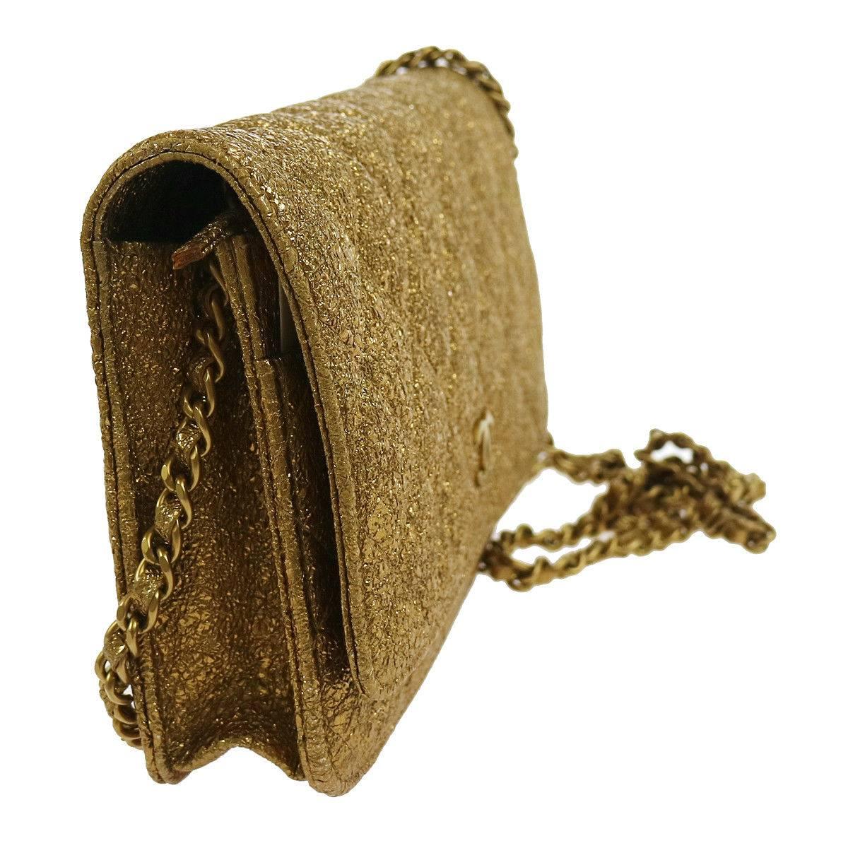 gold lame bag