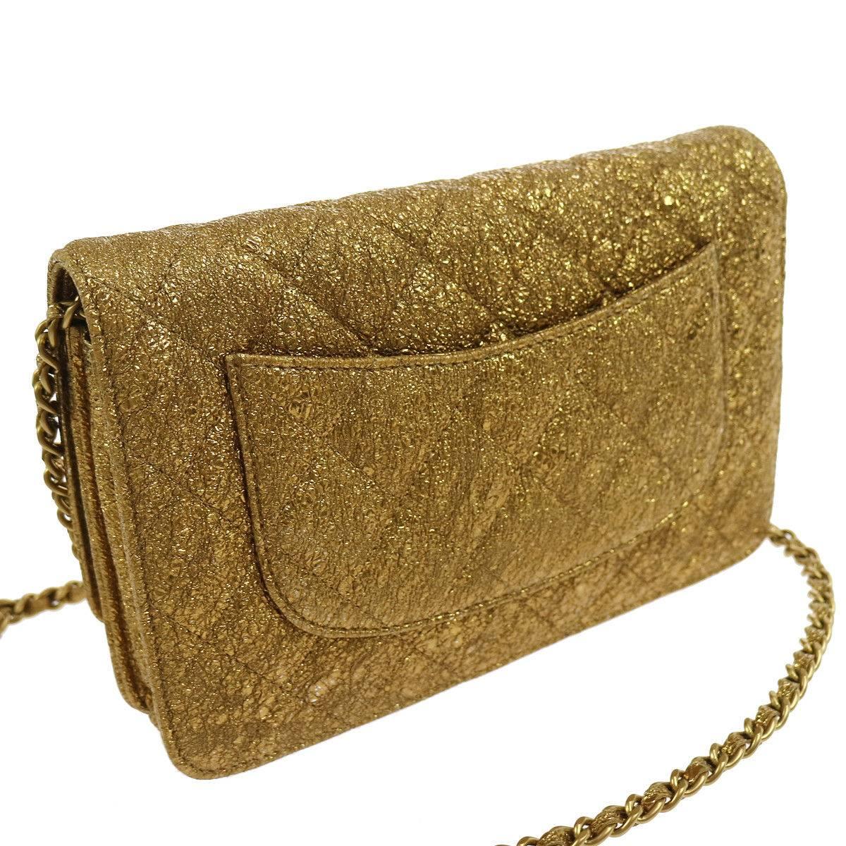 gold lame purse