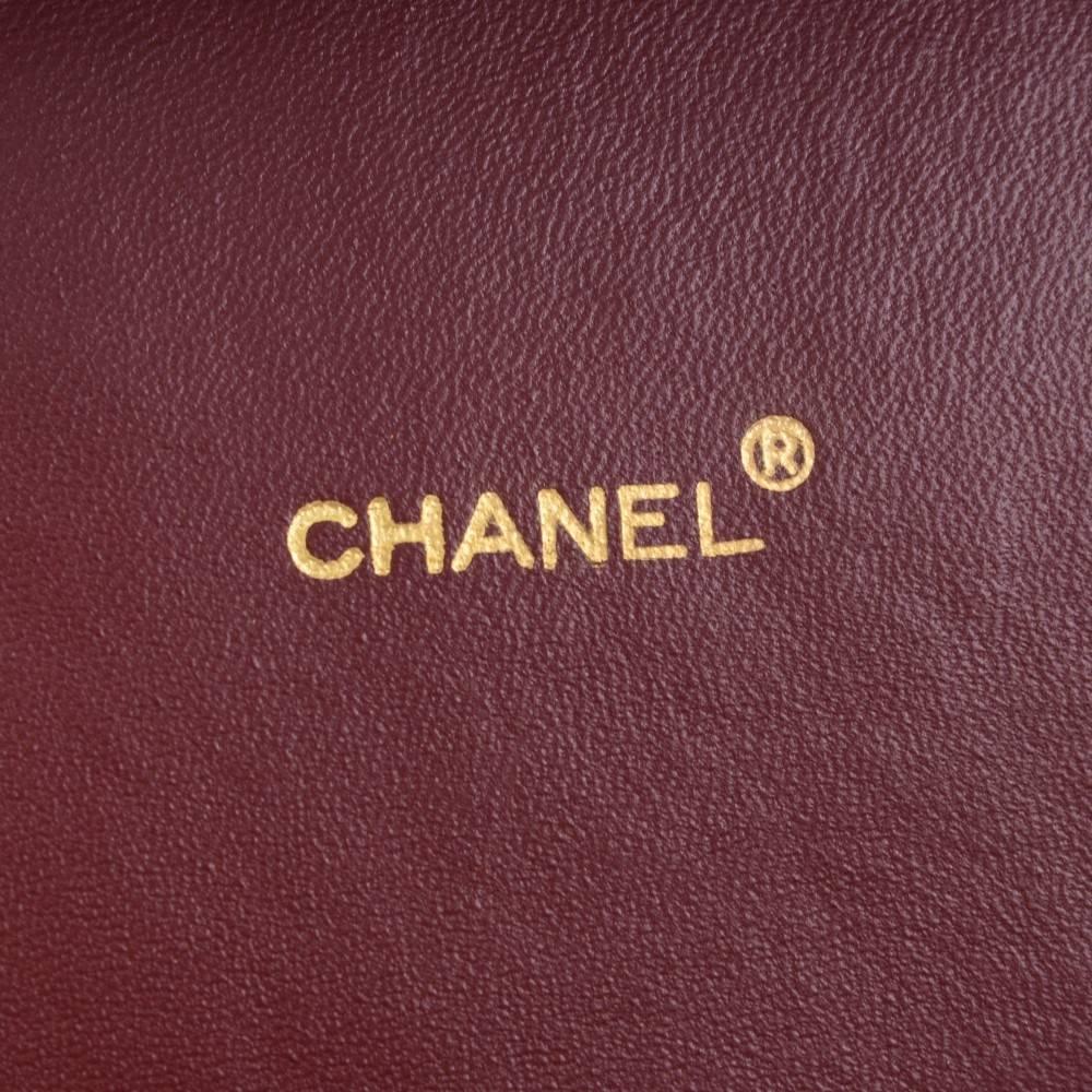 Chanel Black Lambskin Quilted Vanity Jewelry Travel Top Handle Satchel Bag 5