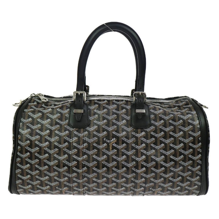 Goyard Black Monogram Men's New Travel Carryall Duffle Weekender Top Handle  Bag at 1stDibs