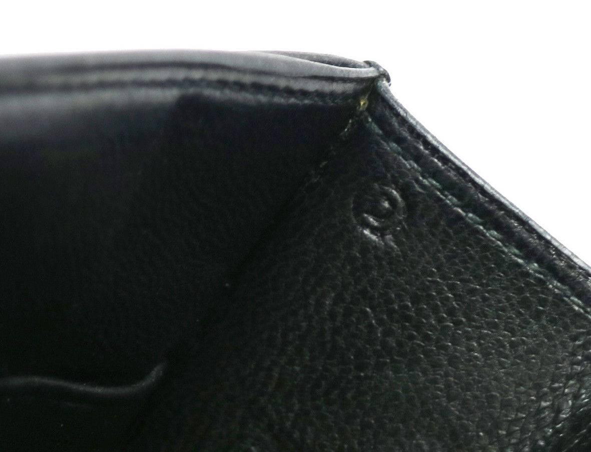 Hermes Black Leather Gold Braided Evening Top Handle Satchel Shoulder Flap Bag 2