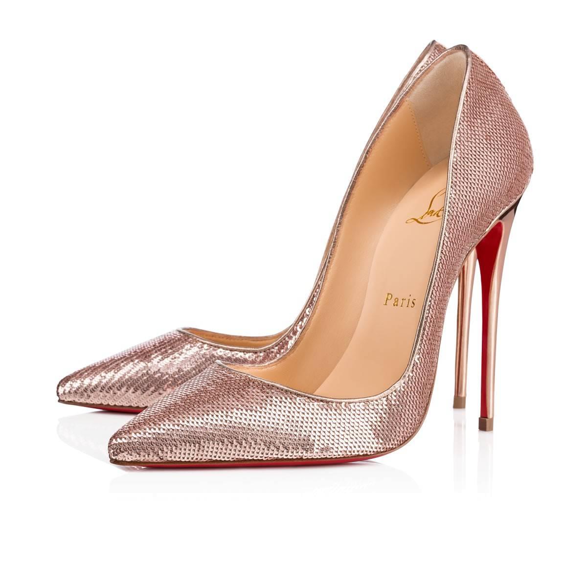 rose gold louboutin heels