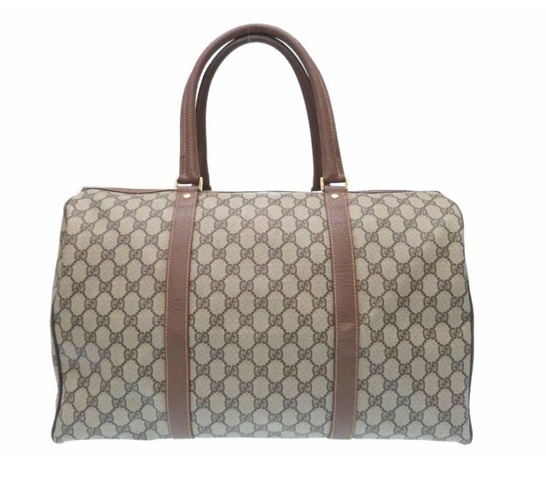 Gucci Monogram GG Supreme Men's Travel Carryall Duffel Tote Shoulder