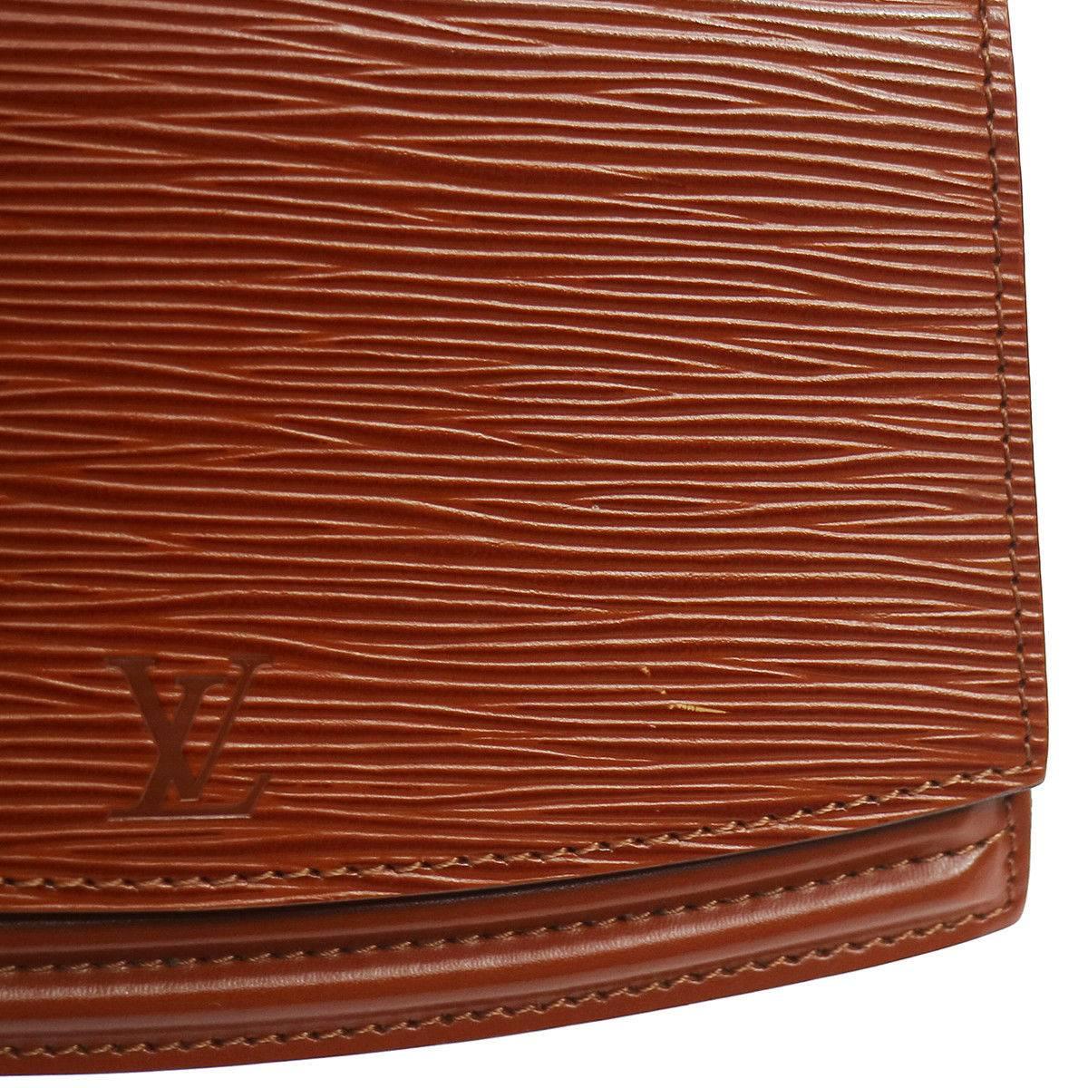 Brown Louis Vuitton Cognac Leather Men's Women's Fanny Pack Waist Bag