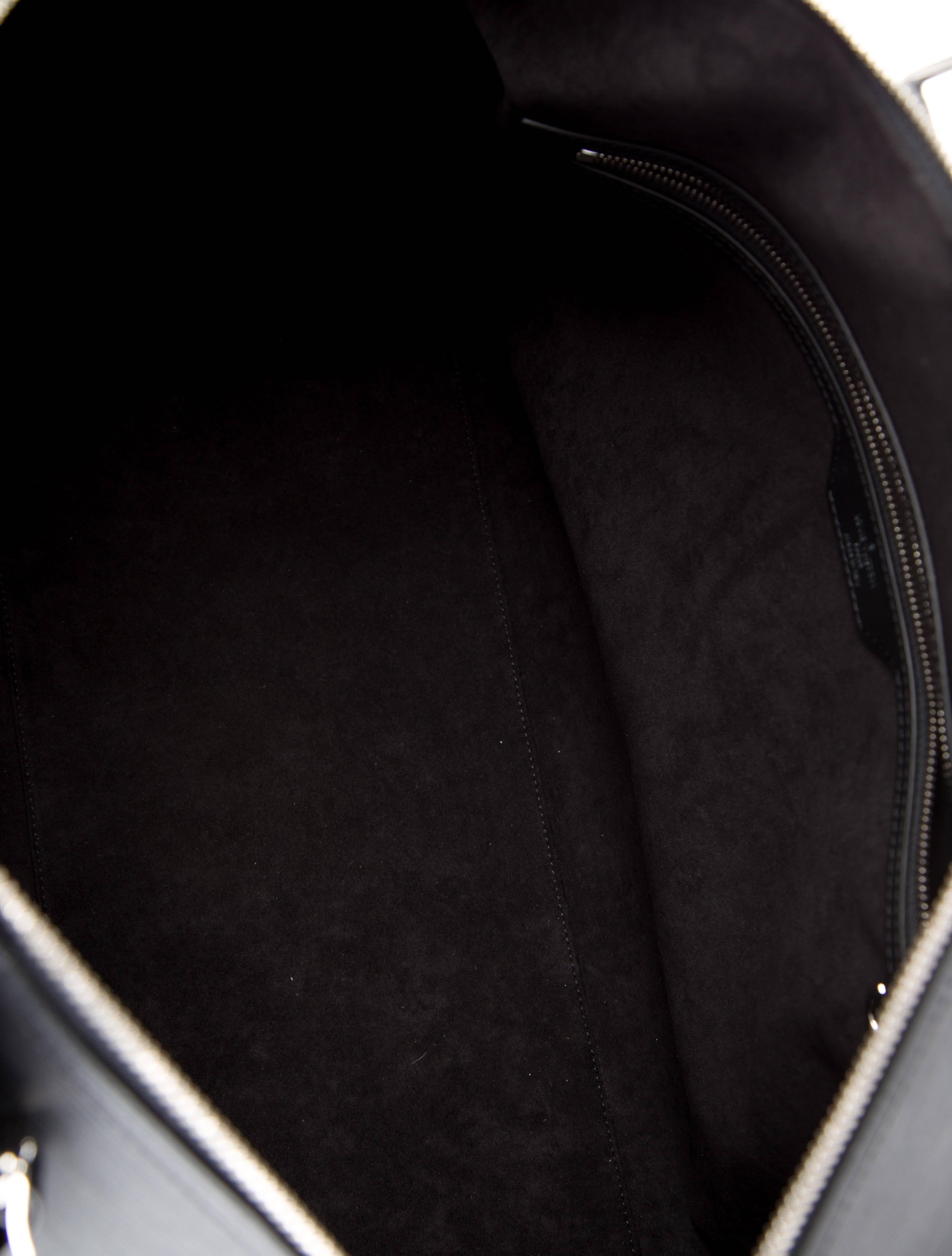  Louis Vuitton Supreme NEW Black Leather Men's Travel Duffle Carryall Bag in Box (sac de voyage en cuir noir) Pour hommes 