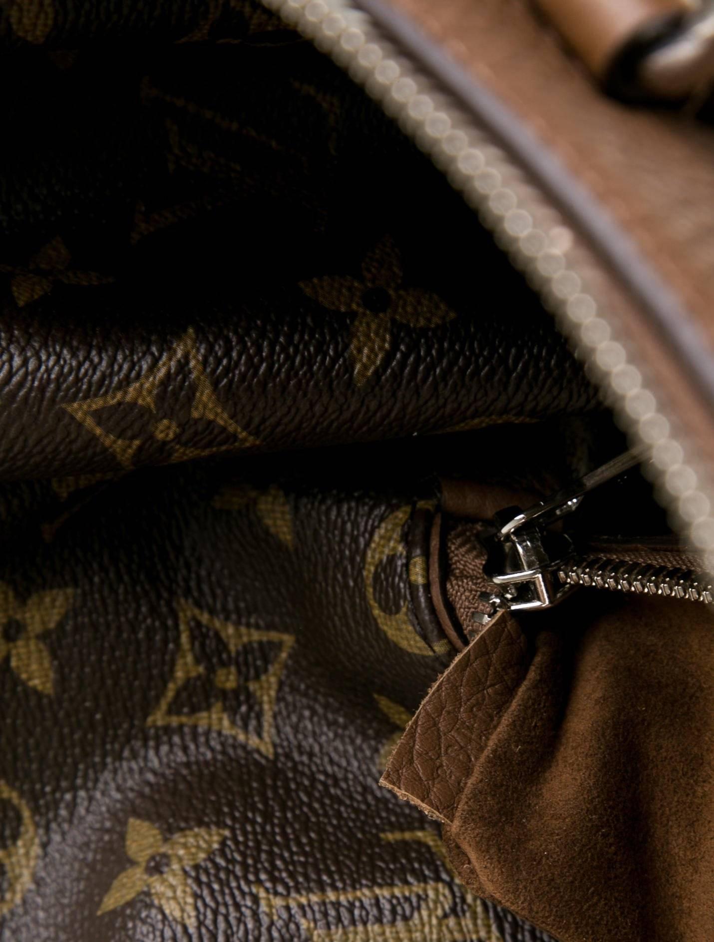Louis Vuitton Limited Edition Cognac Leather Men's Travel Carryall Tote Bag 1