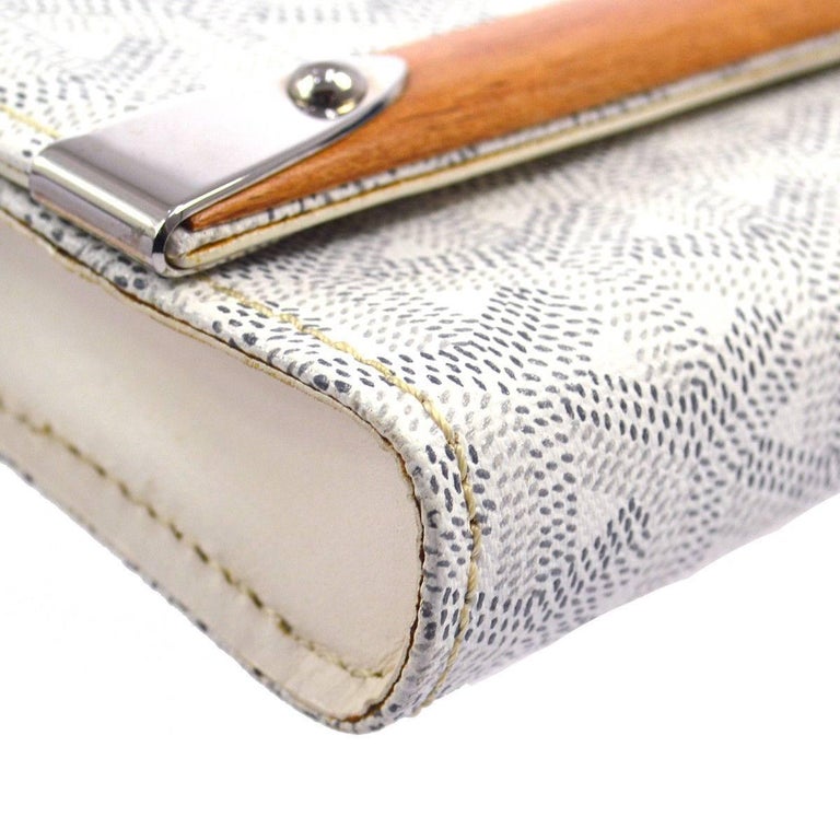 wood trimmed Goyard clutch; dreaming of this with my monogram etched on  itsigh