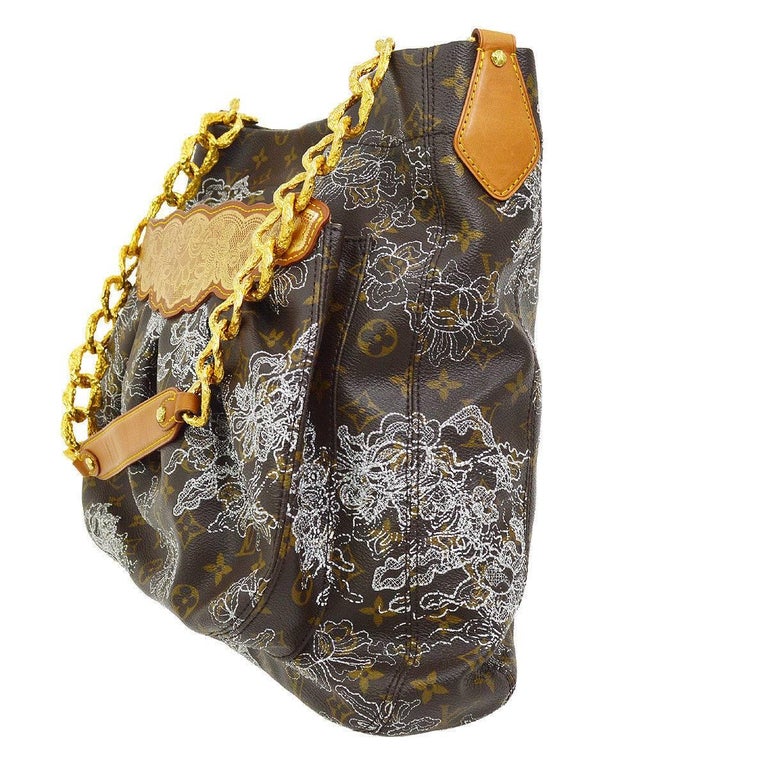 Louis Vuitton Limited Edition Monogram Gold Chain Evening Shoulder Bag For Sale at 1stdibs