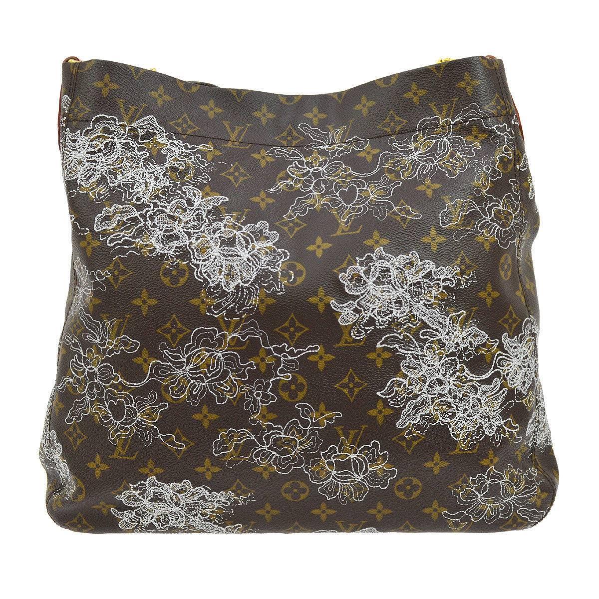 Black Louis Vuitton Limited Edition Monogram Gold Chain Evening Shoulder Bag For Sale