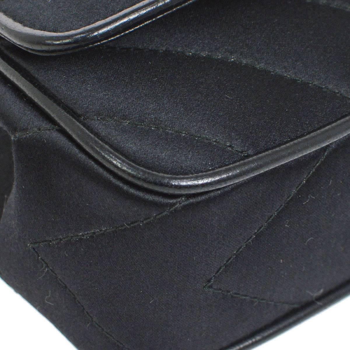 Chanel Rare Black Gripoix Charm Evening 2 in 1 Clutch Party Shoulder Flap Bag 1
