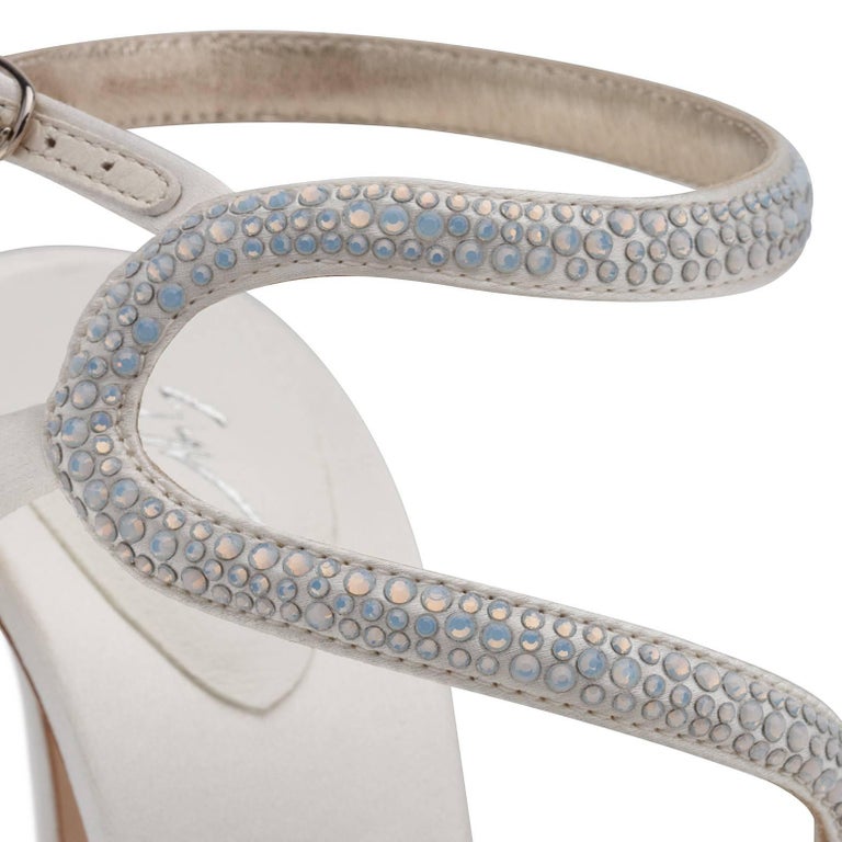 white evening sandals