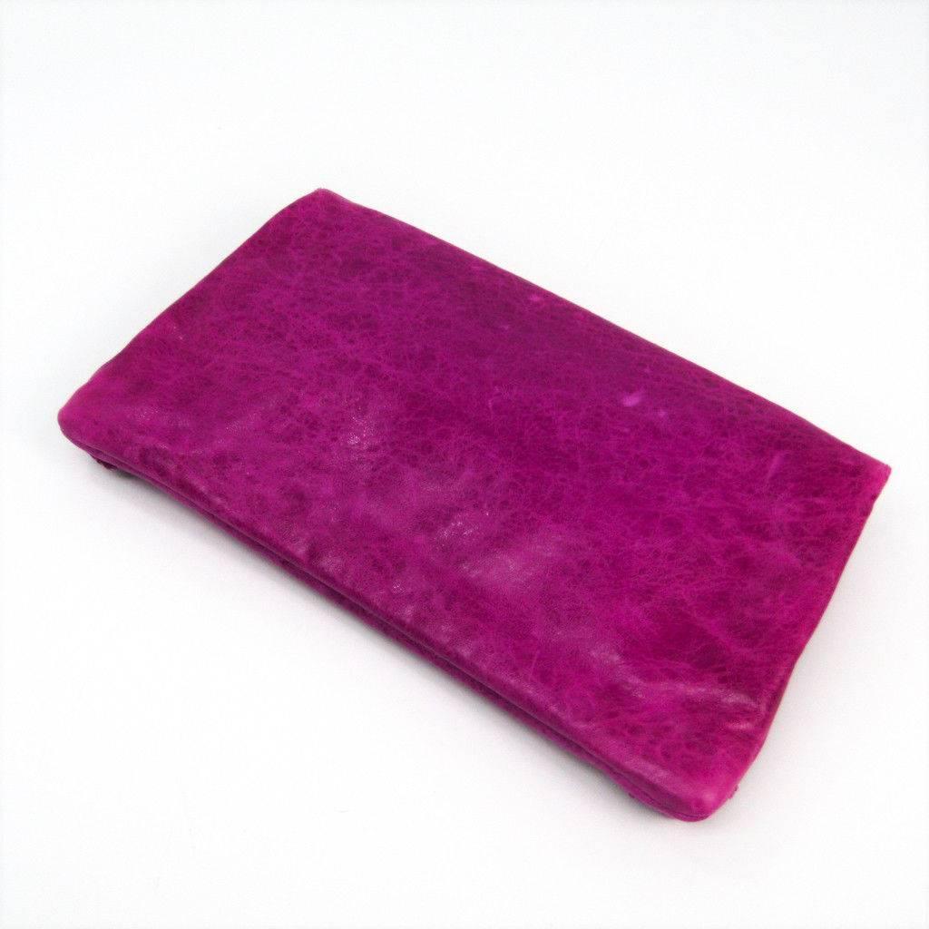 magenta clutch bag