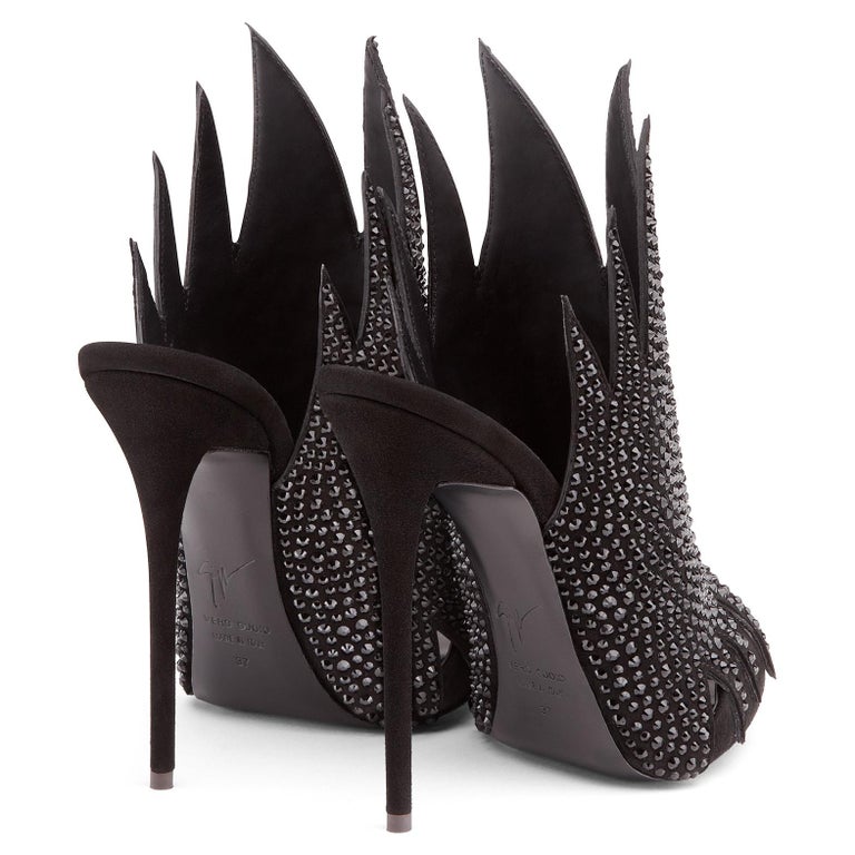 black giuseppe heels
