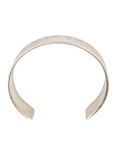 Tiffany & Co. Sterling Silver Textured Evening Wide Cuff Bracelet