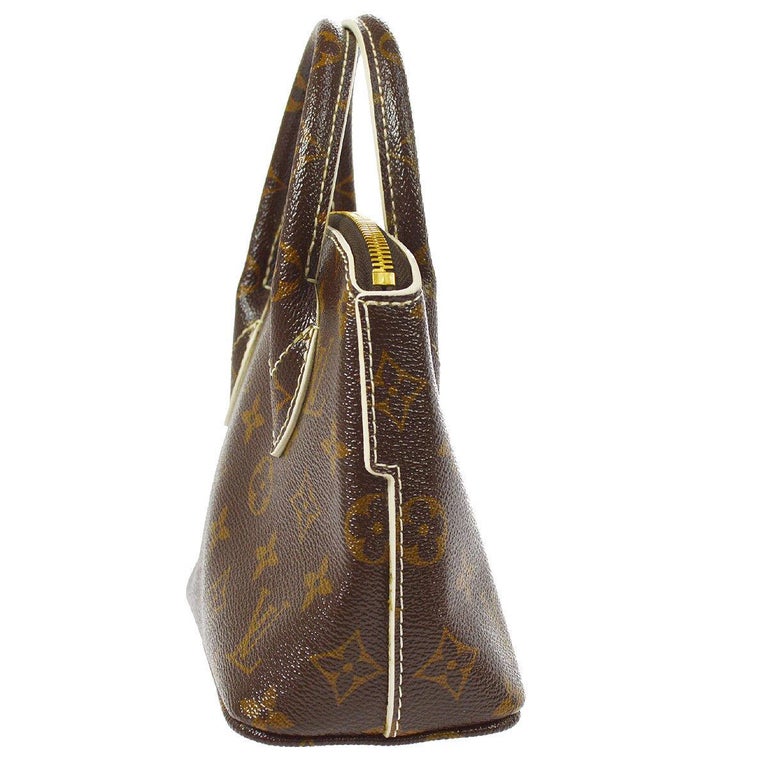Louis Vuitton Monogram Canvas Evening Small Top Handle Satchel Bag For Sale at 1stdibs
