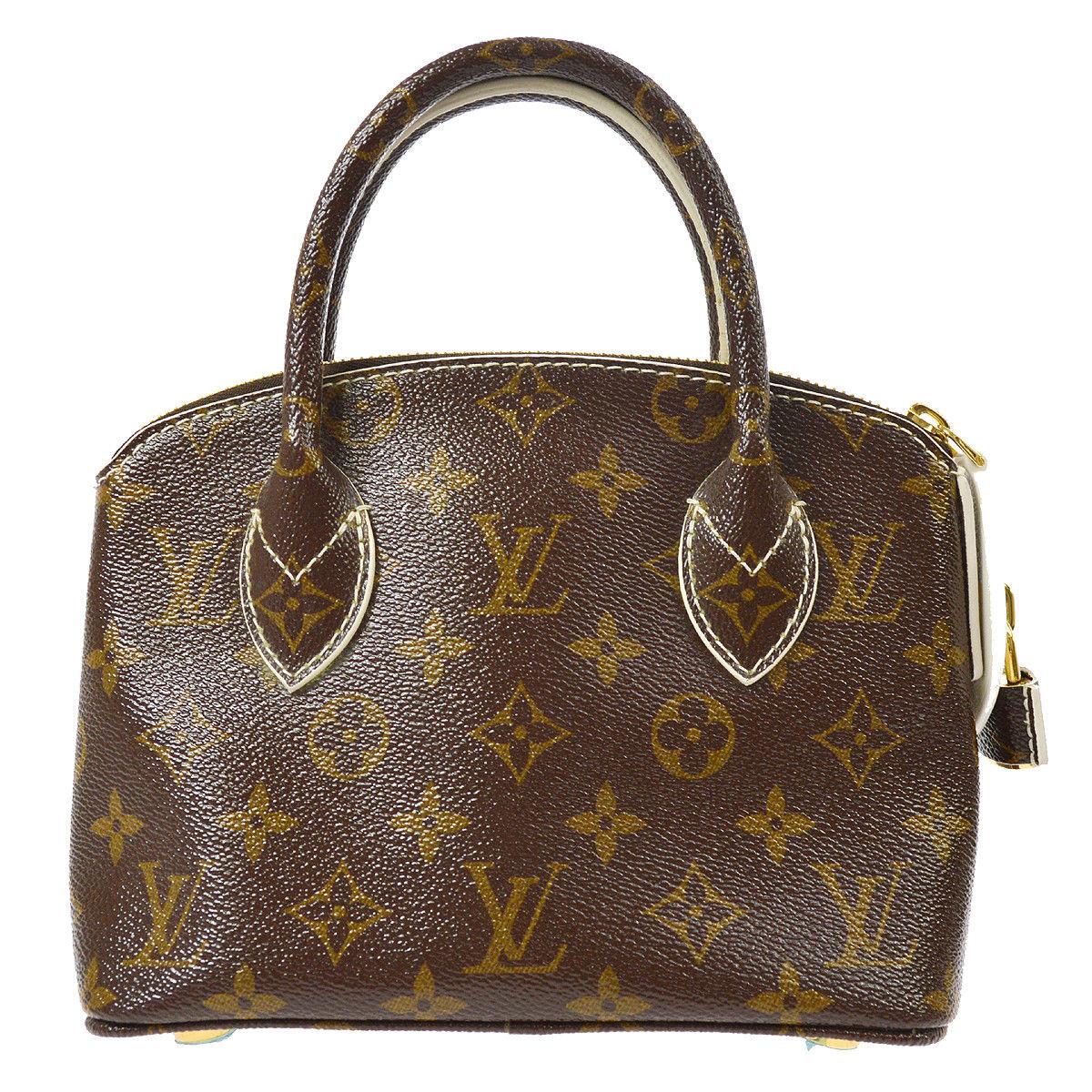 Louis Vuitton Monogram Canvas Evening Small Top Handle Satchel Bag