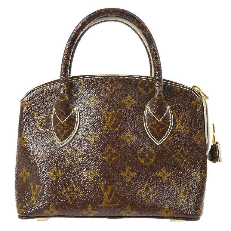 Louis Vuitton Monogram Canvas Evening Small Top Handle Satchel Bag For Sale at 1stdibs
