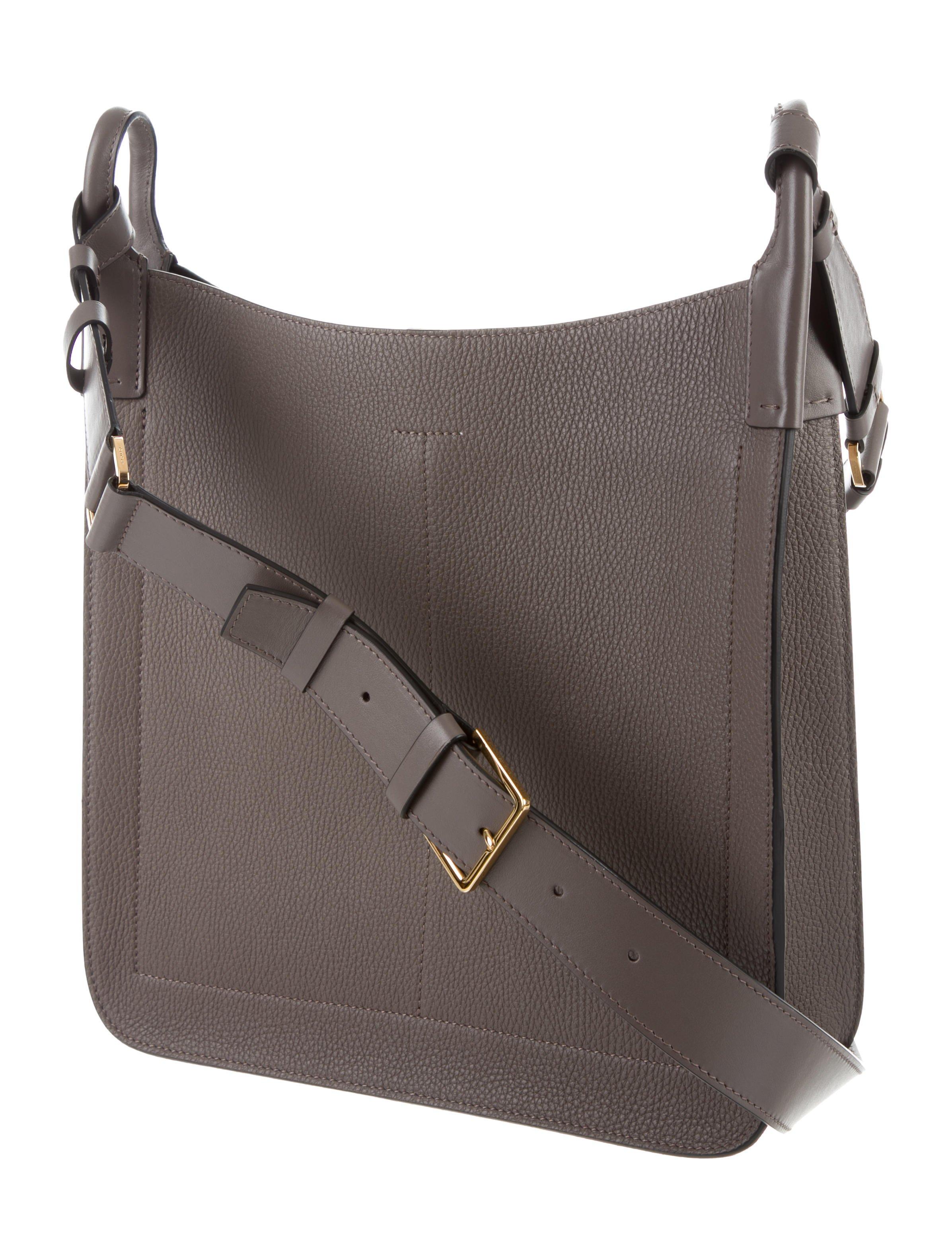 Black Tom Ford NEW Leather Carryall Men's Women's Travel Shoulder Crossbody Flap Bag