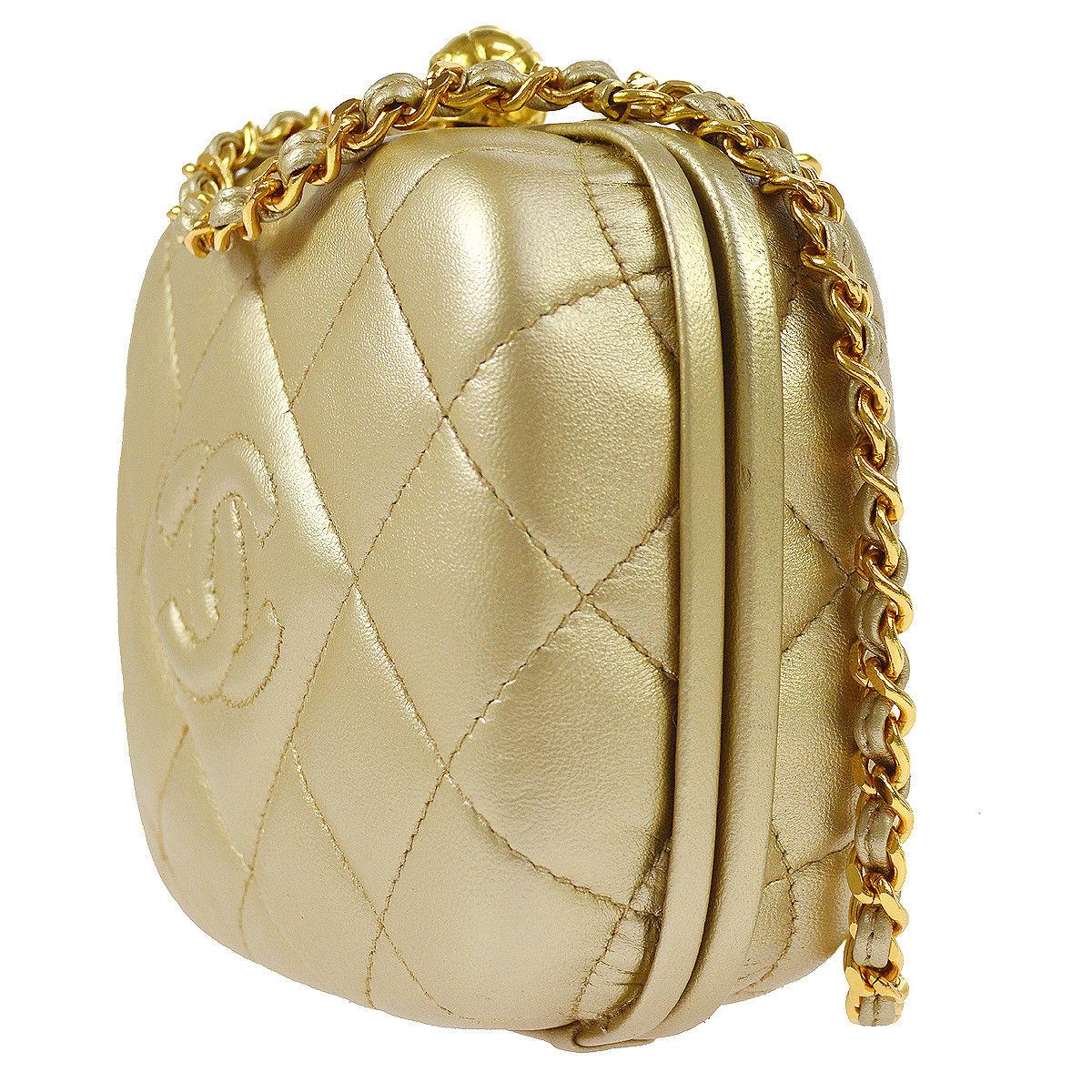 chanel gold box bag