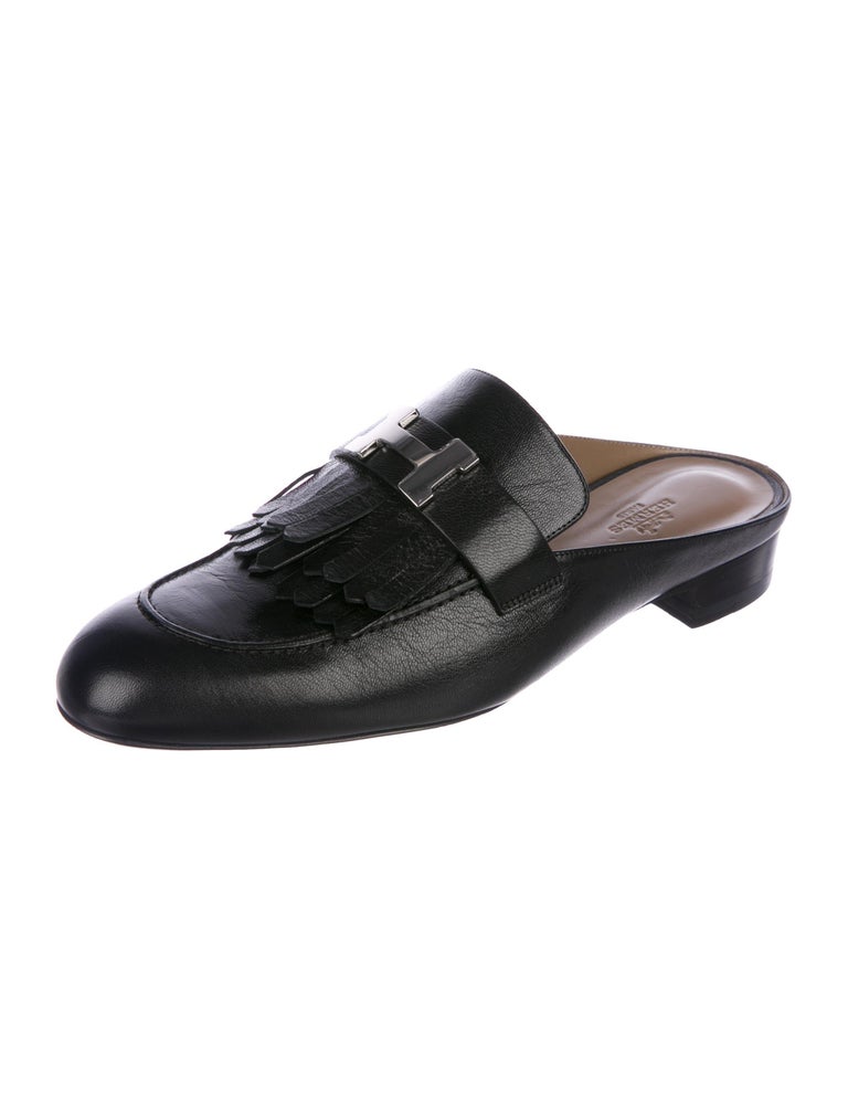 hermes slides black