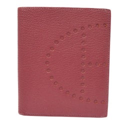 Hermes Leather "H" Logo Men's Women's Bill Fold Clutch Wallet