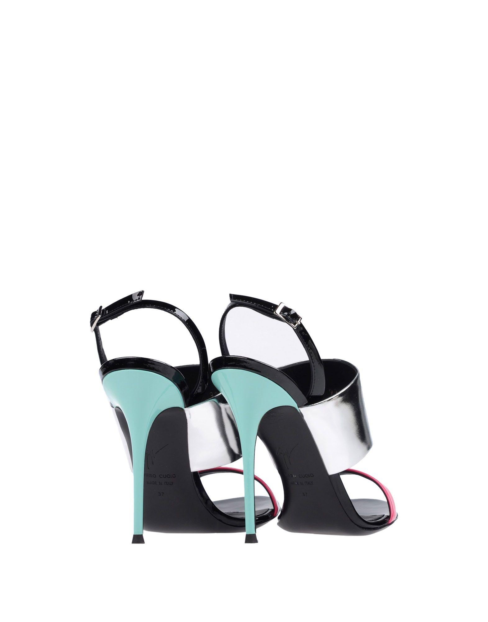 Women's Giuseppe Zanotti NEW Silver Pink Blue Leather Evening Strap Sandals Heels in Box