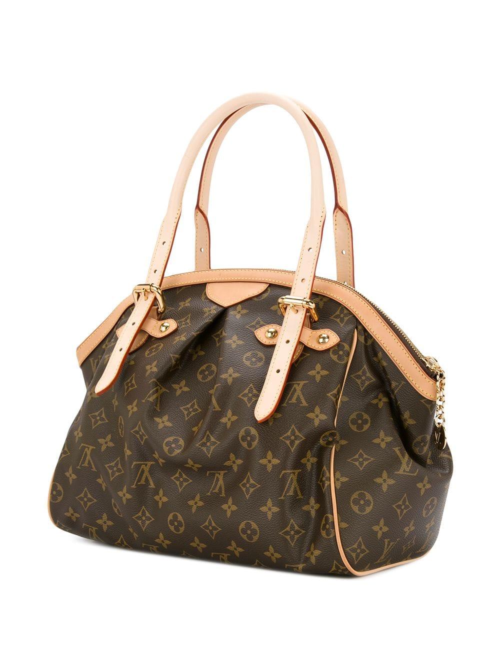 Women's Louis Vuitton NEW Monogram Brown Evening Carryall Top Handle Satchel Tote Bag