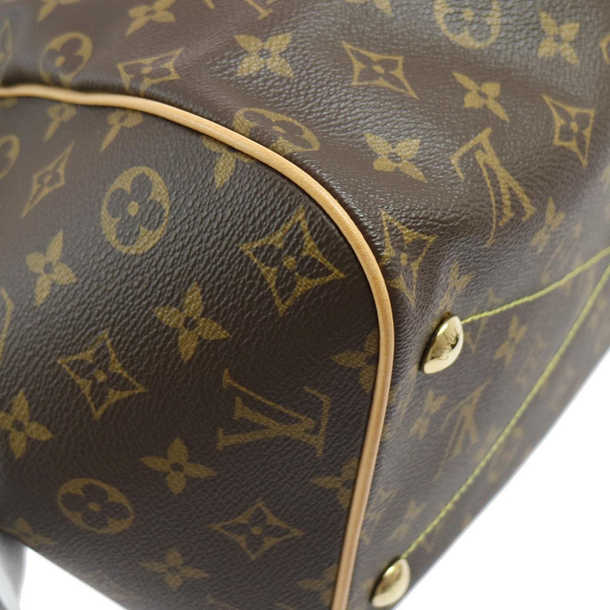 Louis Vuitton NEW Monogram Brown Evening Carryall Top Handle Satchel Tote Bag 2