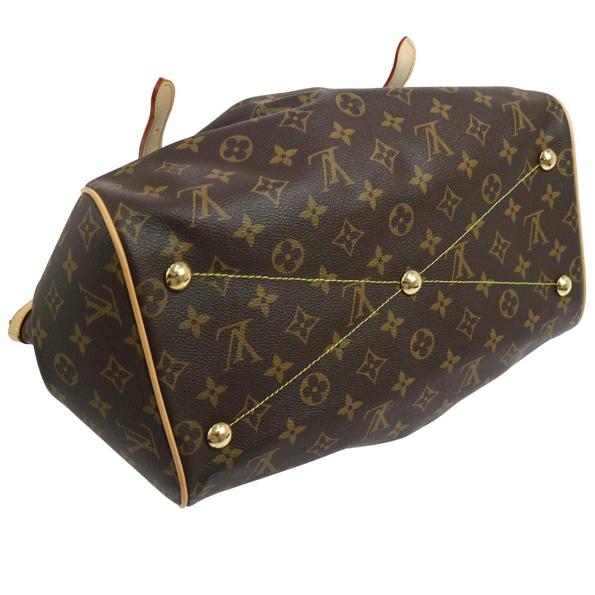 Louis Vuitton NEW Monogram Brown Evening Carryall Top Handle Satchel Tote Bag 1