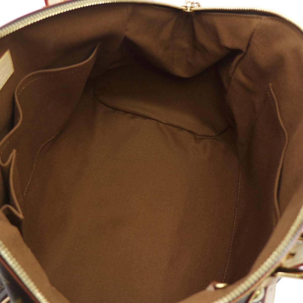 Louis Vuitton NEW Monogram Brown Evening Carryall Top Handle Satchel Tote Bag 4