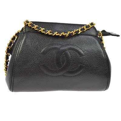 Chanel 2003-2004 Green Caviar Mini Quilted Chain Shoulder Bag at 1stdibs