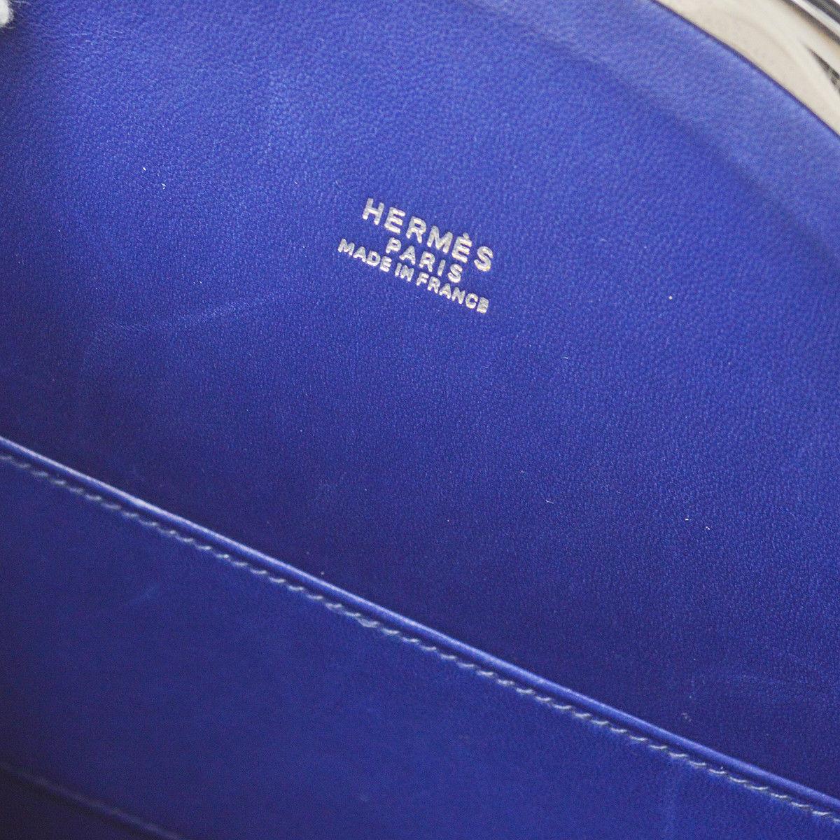 Hermes Black Leather Multi Color Triangle Suede 2 in 1 Mini Clutch Shoulder Bag 5