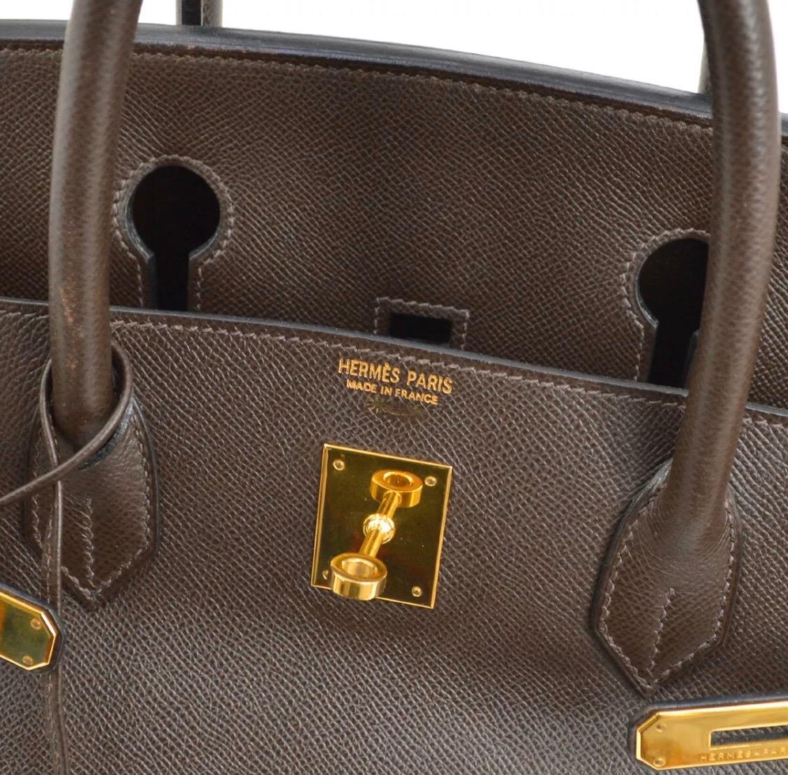 Hermes Birkin 40 Brown Leather Gold Carryall Travel Top Handle Satchel Tote

Leather
Gold tone hardware
Leather lining
Date code present
Made in France
Handle drop 4.25