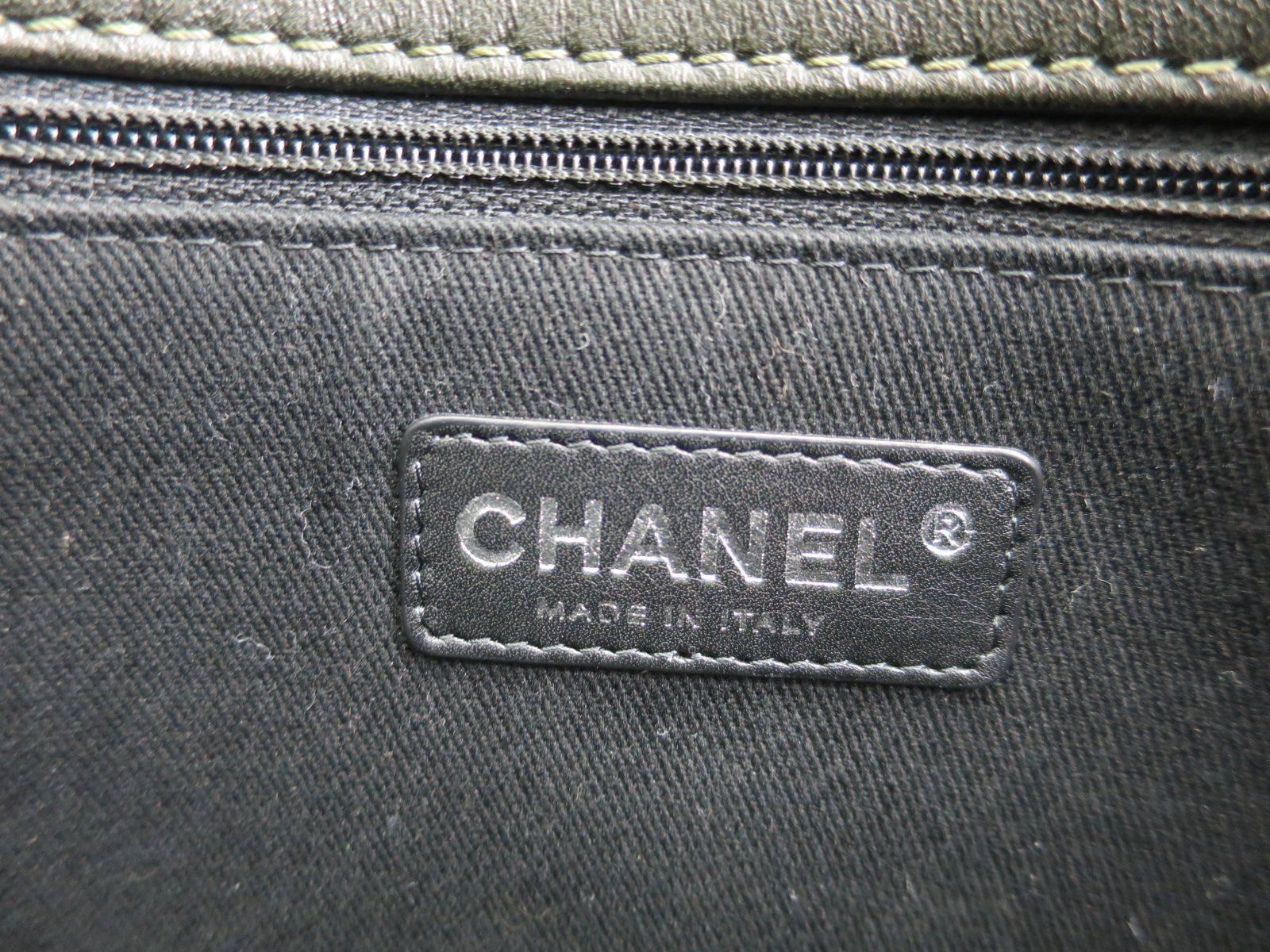 Chanel 2.55 Quilted Patent Leather Tote Shoulder Bag with Accessories 1