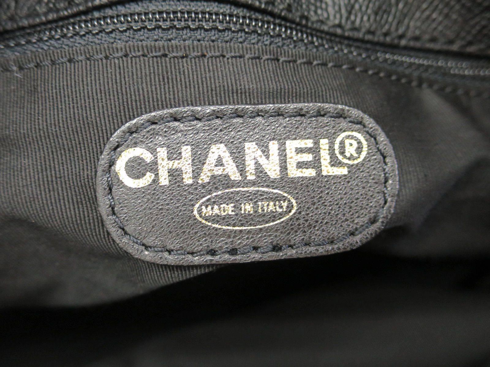 Women's Chanel Black Leather Boston Speedy Satchel Handle Bag