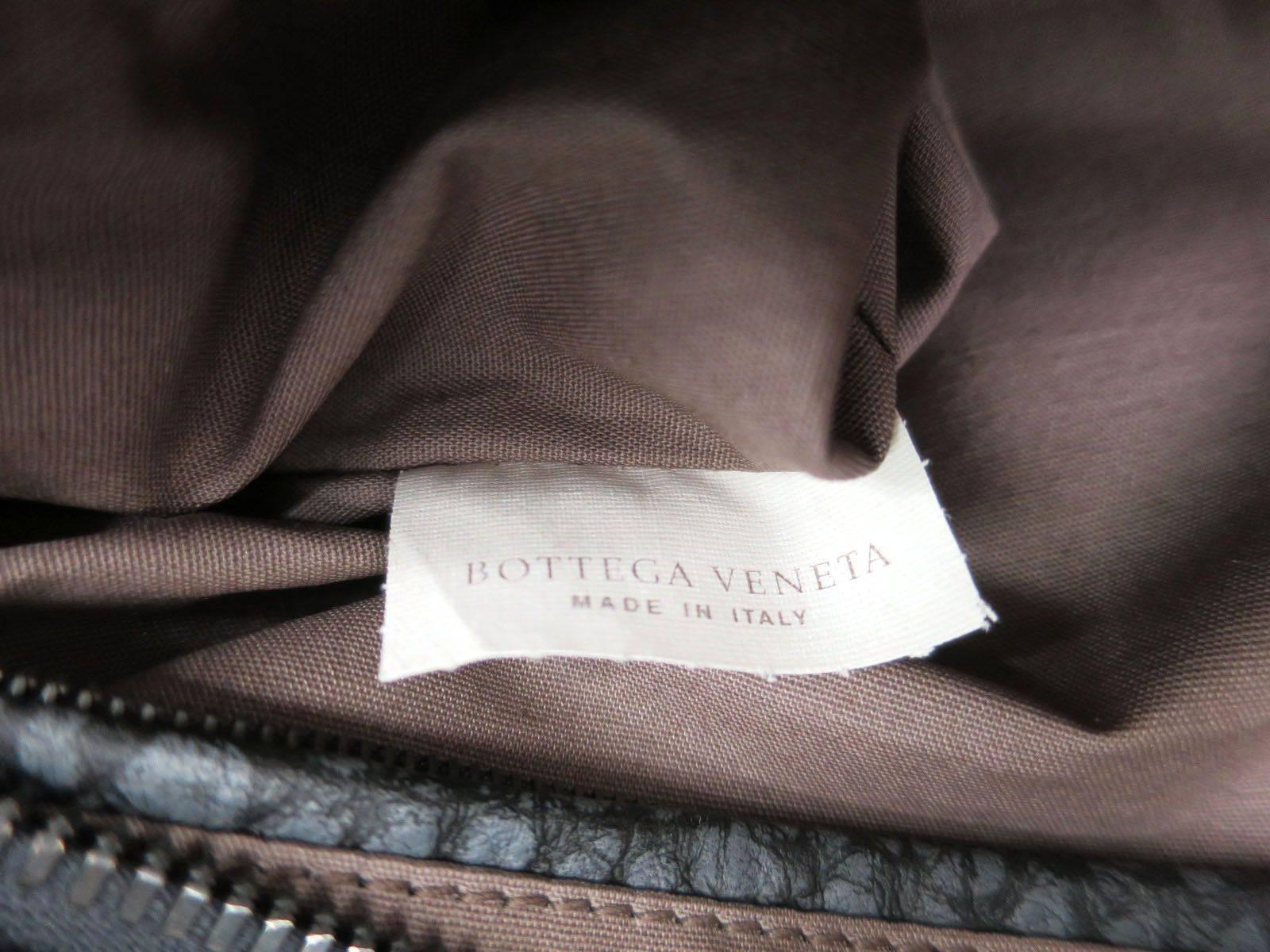 Bottega Veneta Black Textured Leather Overnight Weekend Duffle Bag 3