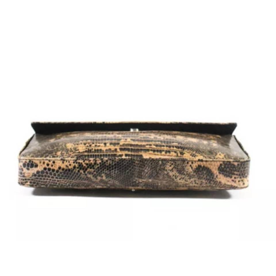 Prada Python Snakeskin Leather Clutch Bag at 1stdibs  