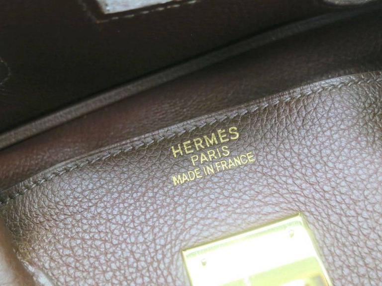 Hermes Birkin 35 Havana Chocolate Brown Togo Leather with Gold