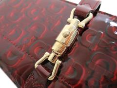 Gucci Horsebit Burgundy Patent Leather Gold Hardware Wallet